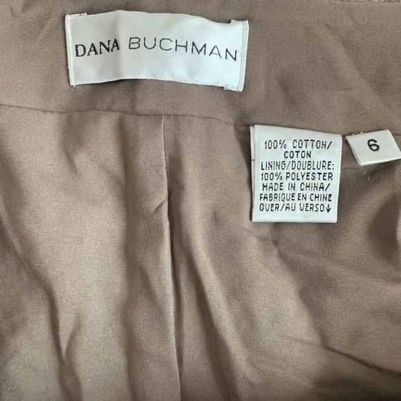 Women’s Pants DANA BUCHMAN Brown Floral Crochet Design Straight Leg Ankle Pants - Picture 5 of 5